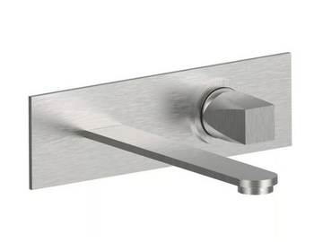 ALINE 49548 - Wall-mounted stainless steel washbasin mixer without waste by Rubinetterie Frattini - view 2